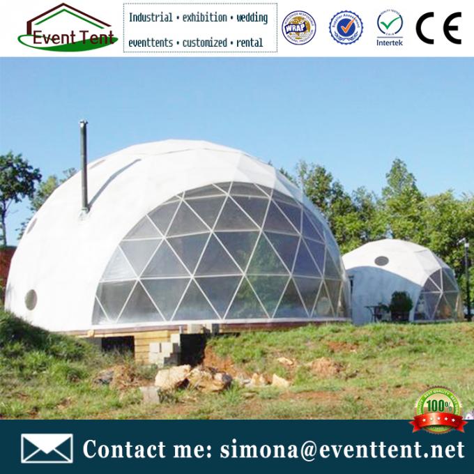 Временный изолированный шатер купола структуры, глампинг звукоизоляционного шатра купола располагаясь лагерем