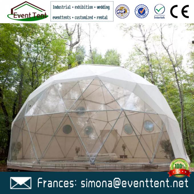 Временный изолированный шатер купола структуры, глампинг звукоизоляционного шатра купола располагаясь лагерем