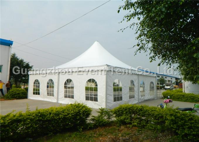 шатер пагоды выставки 6кс6м пвк на открытом воздухе с продажей окон пвк