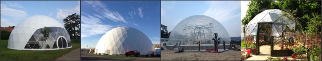 Прозрачный шатер геодезического купола половинной сферы 25м ПВК для партии/свадьбы