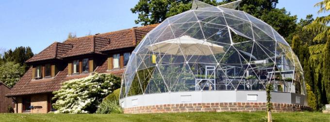 Дом сада шатра купола алюминиевого Префаб рамки большой стеклянный для партии