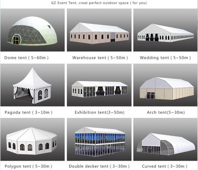 40кс50 огнезамедлительный большой на открытом воздухе шатер, конференция/выставка/шатры торговой выставки