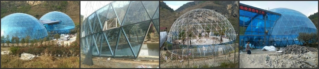 дом шатра купола стеклоткани диаметра 30м большой для прожития партии/дома
