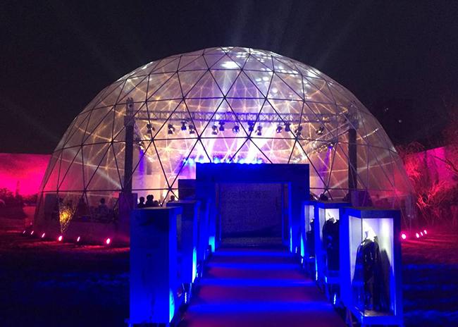 Прочный шатер купола железного каркаса большой, геодезические шатры события выставки