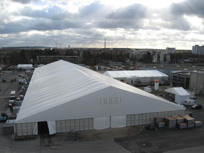шатер склада алюминиевой рамки 30кс50 на открытом воздухе с огнеупорной крышкой крыши