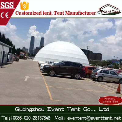 Китай Роскошный белый шатер геодезического купола с тканью ПВК 850г/Скм двойной поставщик