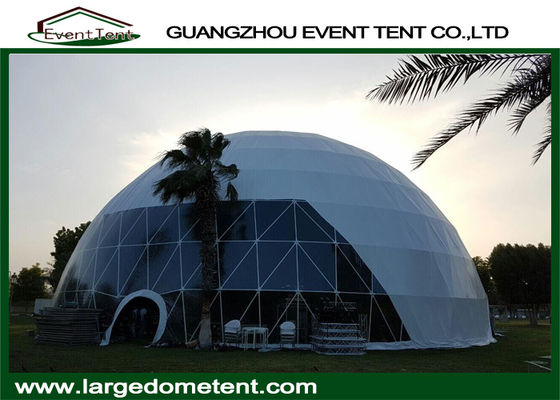 Китай шатры свадьбы/события дома геодезического купола диаметра 50м изготовленные на заказ с стеклянной дверью поставщик