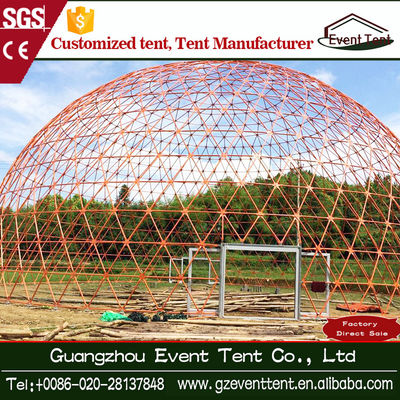 Китай Диаметр шатер геодезического купола цирка 25 м большой красочный для свадебного банкета поставщик