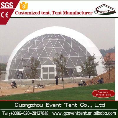 Китай Дя 4-60м шатра железного каркаса шатра геодезического купола белого разрыва устойчивый раздувной поставщик