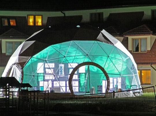 Китай Шатер геодезической ясной крыши на открытом воздухе рекламы располагаясь лагерем, диаметры 30м поставщик