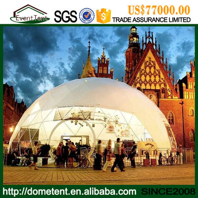 Китай Временный изолированный шатер купола структуры большой, шатры звукоизоляционной семьи купола располагаясь лагерем поставщик