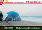 40м / 50м геодезический купольный шатер стальная рама материал с огнеупорным сертификатом поставщик