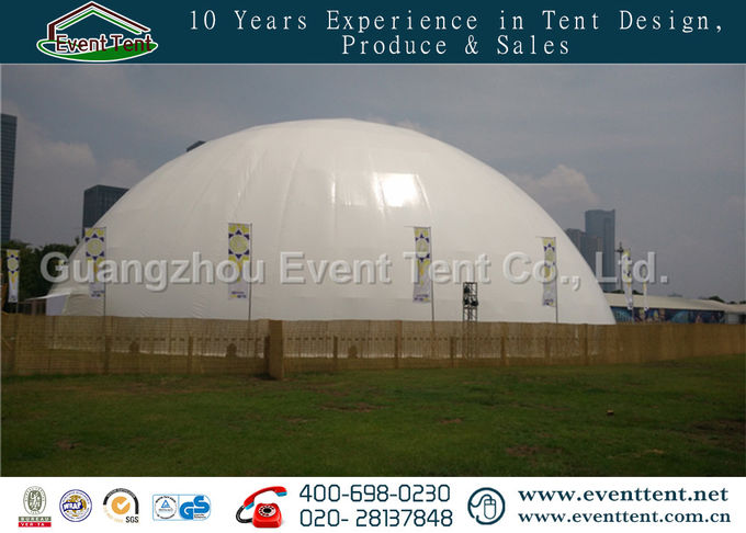 Легкий соберите на открытом воздухе большие диаметры шатра 45м купола с стальной структурой
