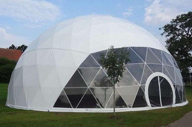 Диаметр 30м шатра купола снега белый прозрачный большой для гастрольного представления