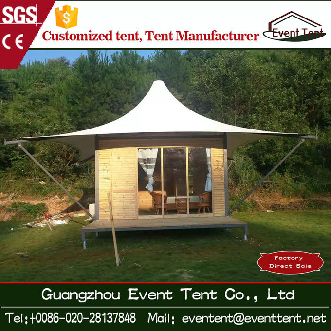 На открытом воздухе роскошный шатер гостиницы дома шатра с алюминиевой структурой профиля